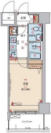 ロメック山手日暮里の物件間取画像